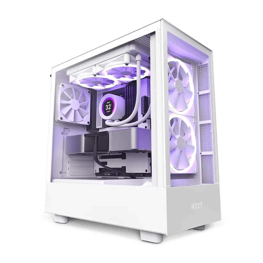 NZXT H5 Elite Matte White Компютърна кутия