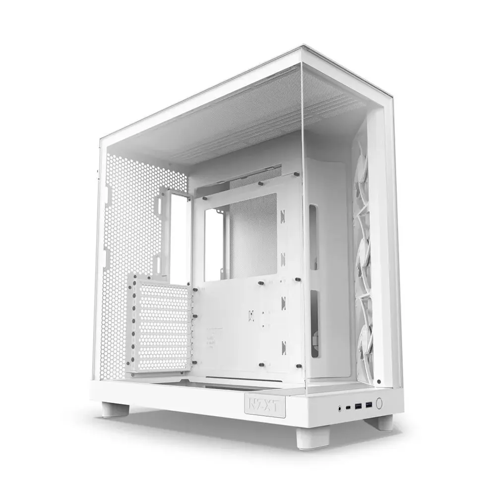 NZXT H6 Flow Matte White Компютърна кутия