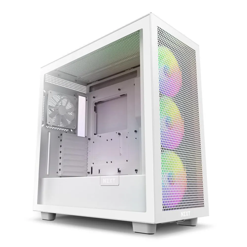NZXT H7 Flow RGB Matte White Компютърна кутия