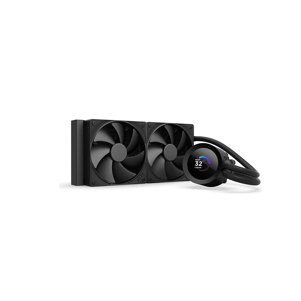 NZXT Kraken Plus 280 LCD Display Black AIO Воден охладител за процесор