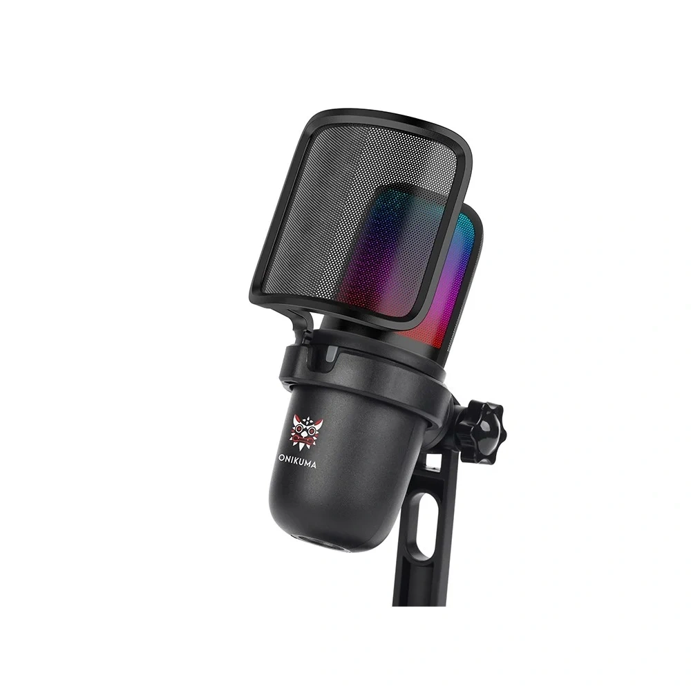 ONIKUMA M-730 Black RGB настолен USB микрофон