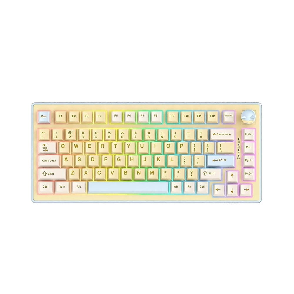 ONIKUMA MT707 Yellow безжична геймърска механична клавиатура