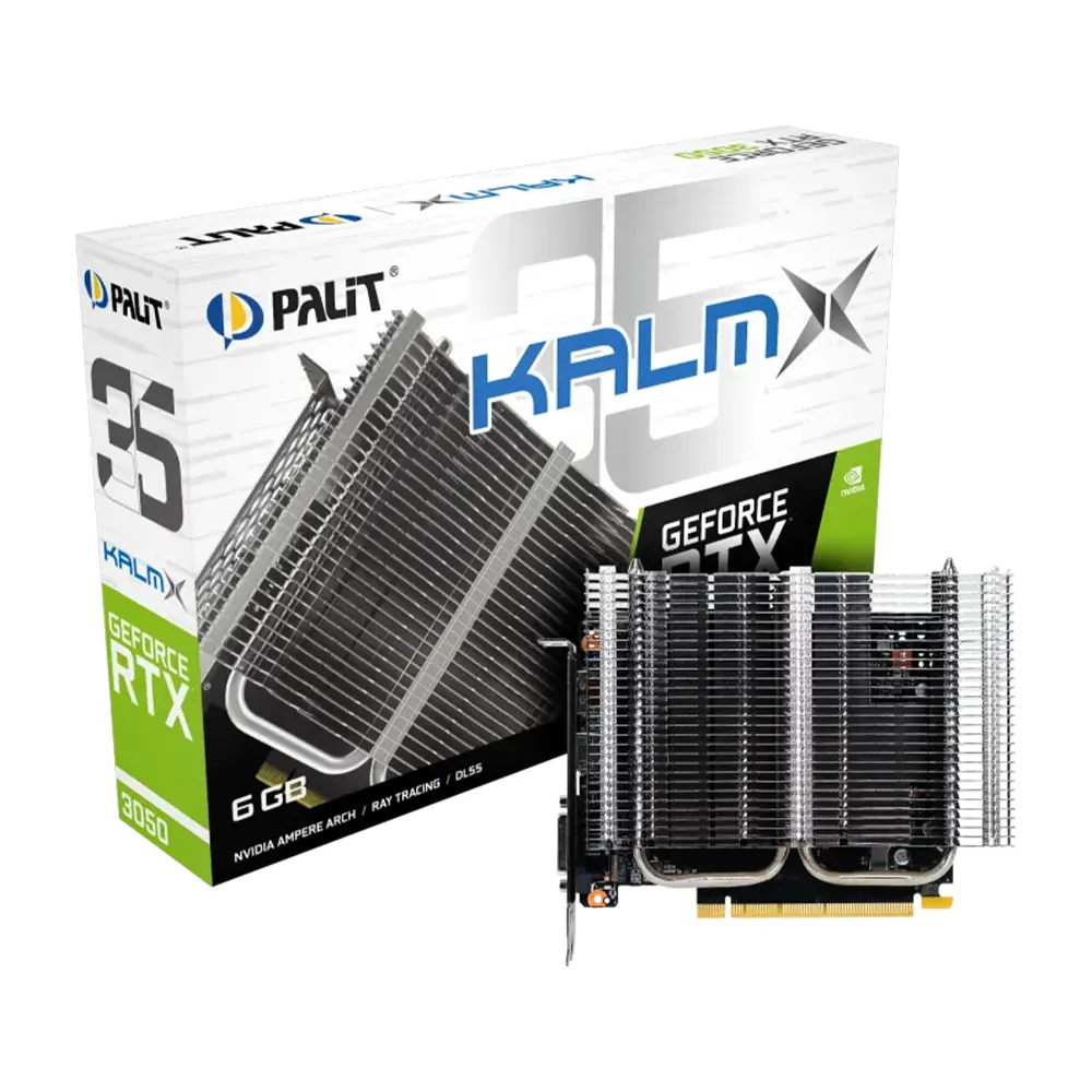 Palit GeForce RTX 3050 KalmX 6GB GDDR6 Видео карта
