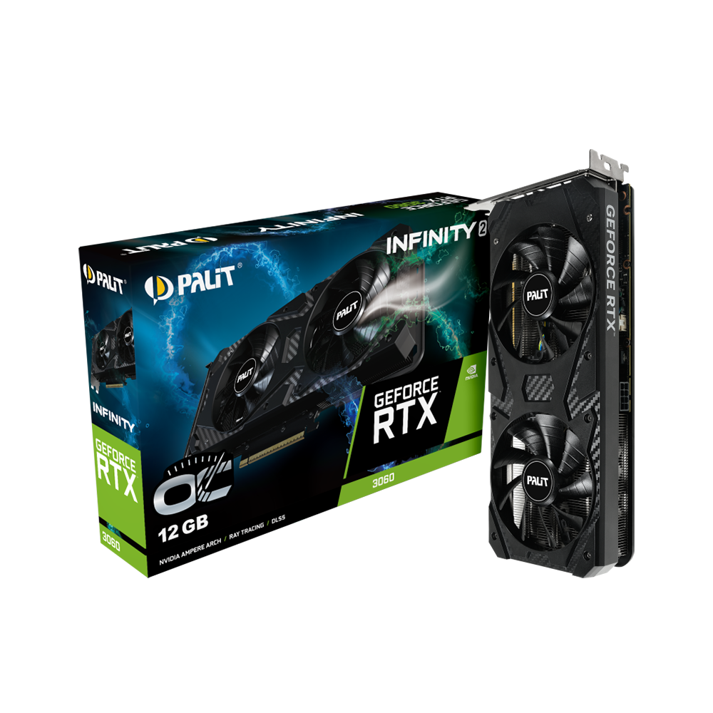 Palit GeForce RTX 3060 Infinity 2 OC Black 12 GB GDDR6 Видео карта