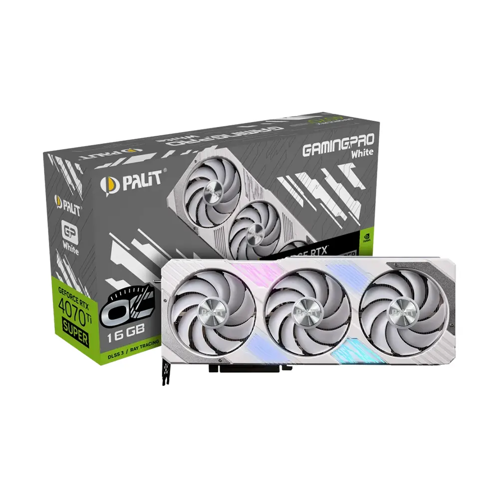 Palit GeForce RTX 4070 Ti SUPER GamingPro White OC 16GB GDDR6X Видео карта