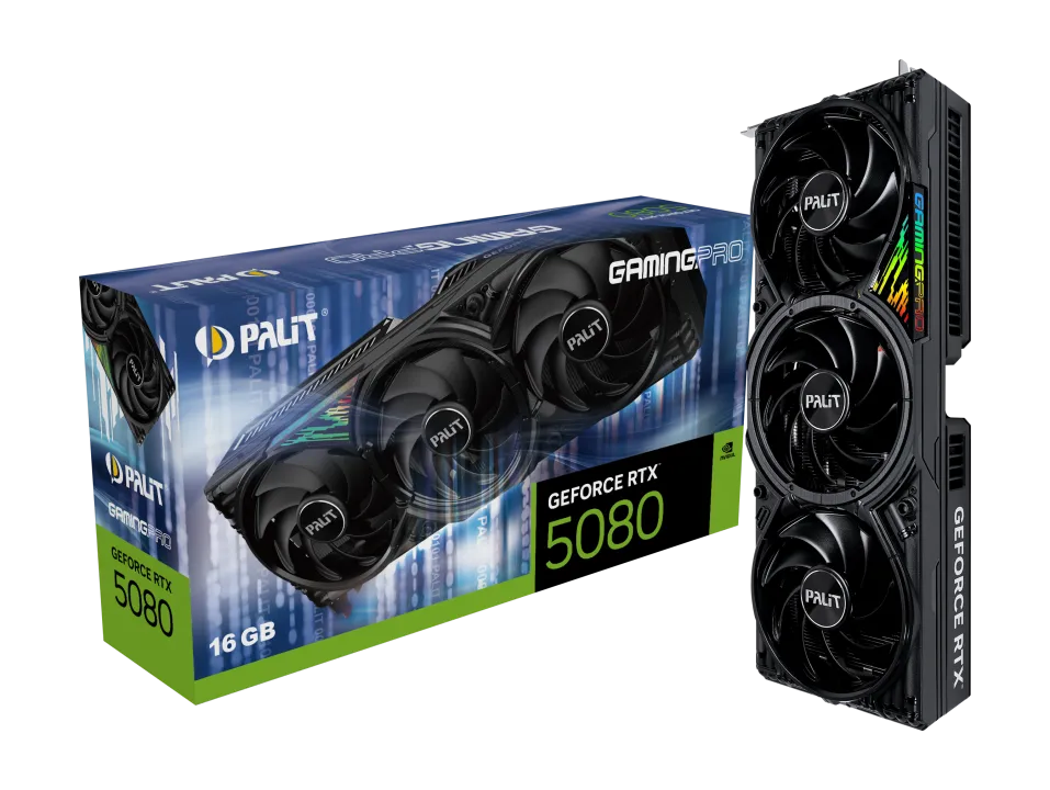 Palit GeForce RTX 5080 GamingPro, 16 GB GDDR7 Видео карта