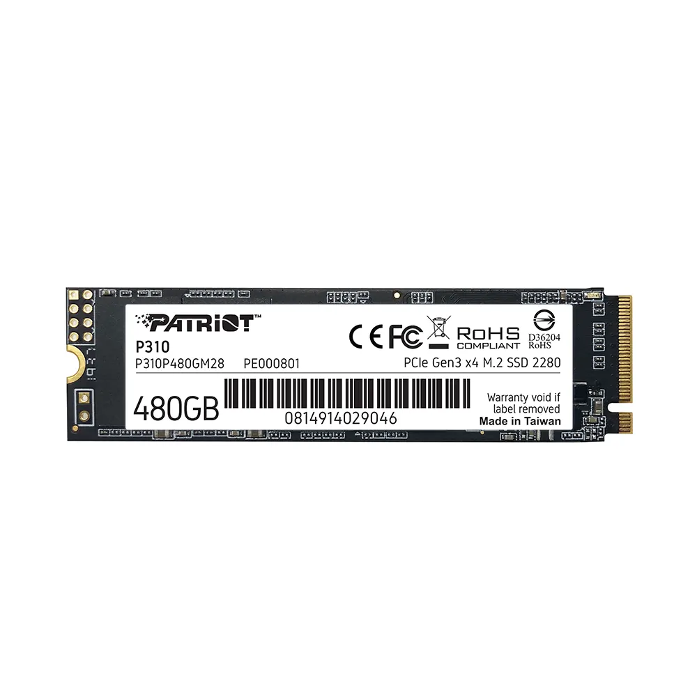 Patriot P310 480GB M.2 PCIe 3.0 NVMe SSD Диск