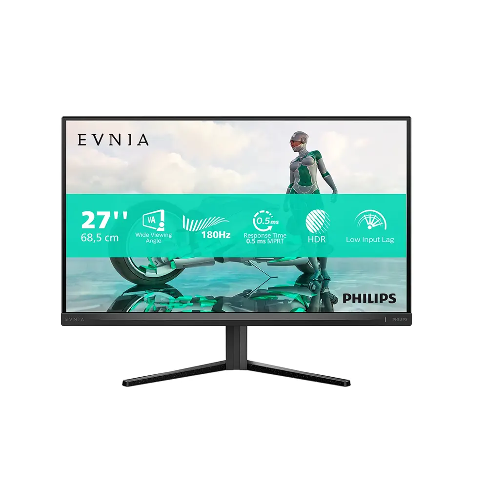 Philips Evnia 27M2N3500NL 27 VA, 180Hz, 0.5ms, QHD (2560 x 1440) Adaptive Sync Геймърски монитор