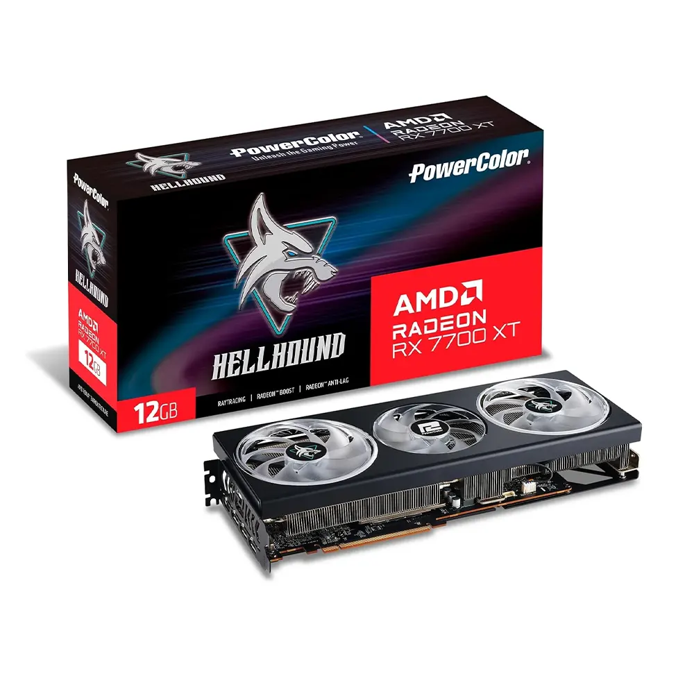 Powercolor Hellhound AMD Radeon RX 7700 XT 12GB GDDR6 Видео карта