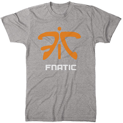 Fnatic Classic Gray тениска - размер S