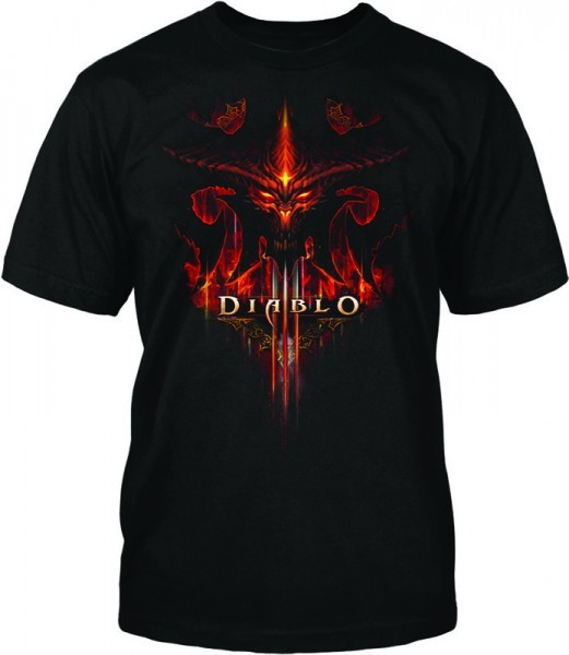 Diablo III Burning T-Shirt Черна техника - Размер XL