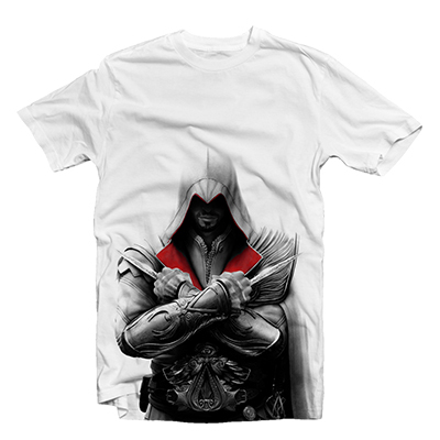 Assassins Creed 4 T-Shirt Animus Ezio II, Size L