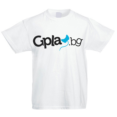 Gplay.BG тениска с лого, Size M