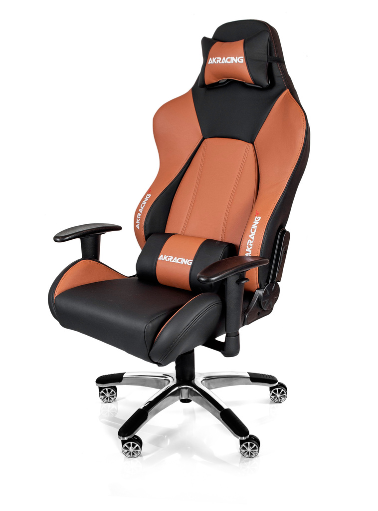 AKRacing PREMIUM Gaming Chair Black Brown V2 Ергономичен геймърски стол