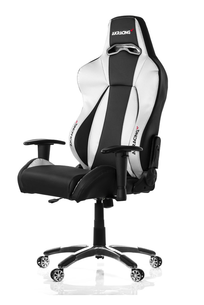 AKRacing PREMIUM Gaming Chair Black Silver V2 Ергономичен геймърски стол