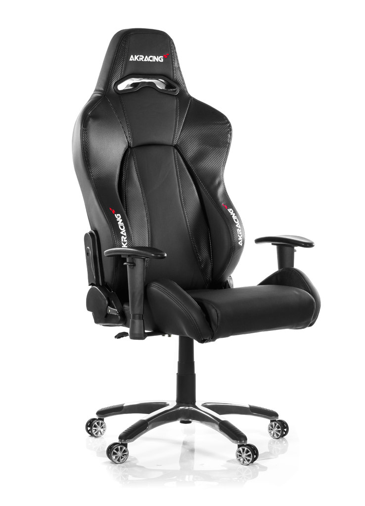 AKRacing PREMIUM Gaming Chair Black Carbon V2 Ергономичен геймърски стол