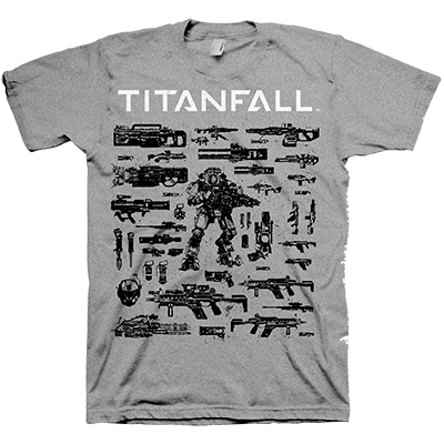 Titanfall T-Shirt - Choose your Weapon, Size L