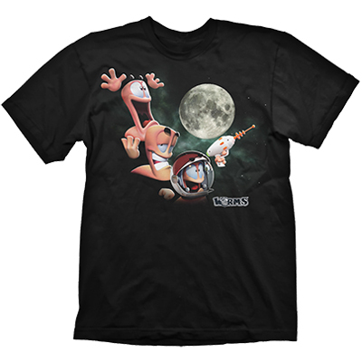 Worms T-Shirt Three Worms Moon, Size M