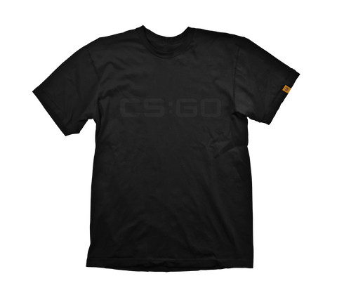 CS:GO T-Shirt Black On Black, Size S