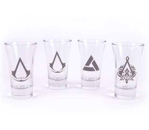 Assassins Creed Shotglasses Set of 4