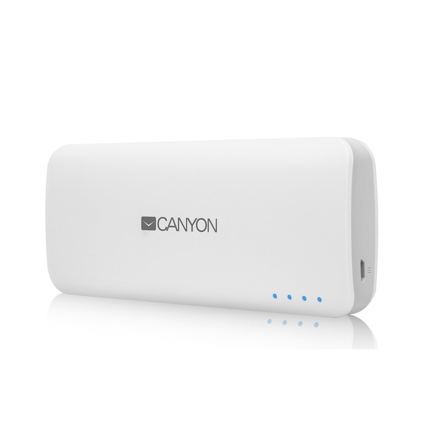 CANYON 10000 mAh Портативна батерия, бяла, CNE-CPB100W