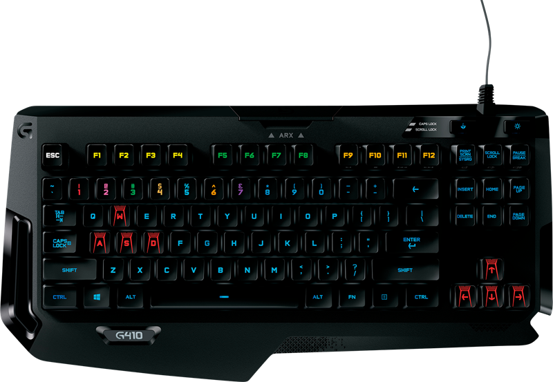 Logitech G410 Atlas Spectrum RGB Tenkeyless Геймърска механична клавиатура с Romer-G суичове