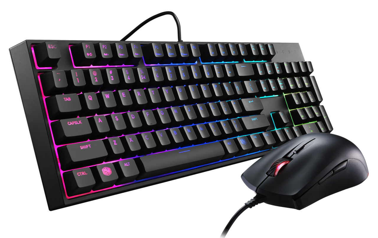 Cooler Master MasterKeys Lite L Combo RGB Геймърски комплект мишка и клавиатура