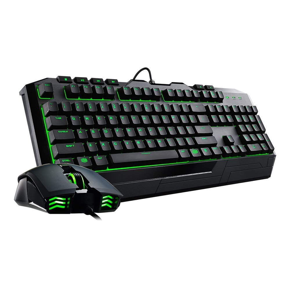 Cooler Master Devastator II Green Геймърски комплект мишка и клавиатура