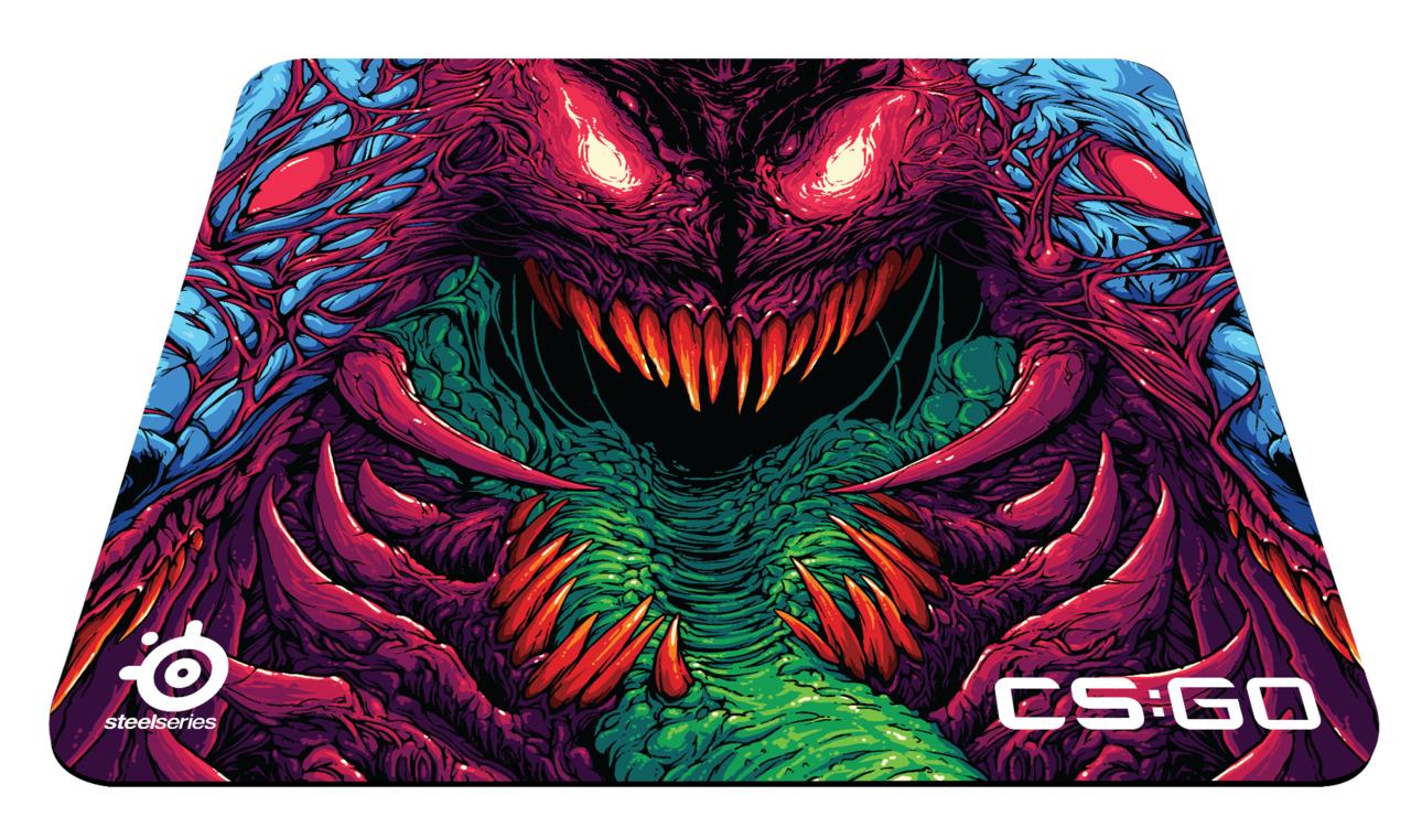 SteelSeries QcK+ CS:GO Hyper Beast Edition Геймърски пад за мишка