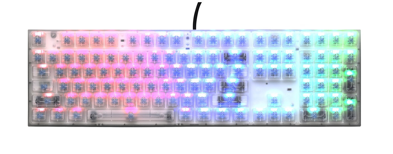 Cooler Master Masterkeys Pro L - RGB - Crystal Edition Cherry MX Blue Геймърска механична клавиатура