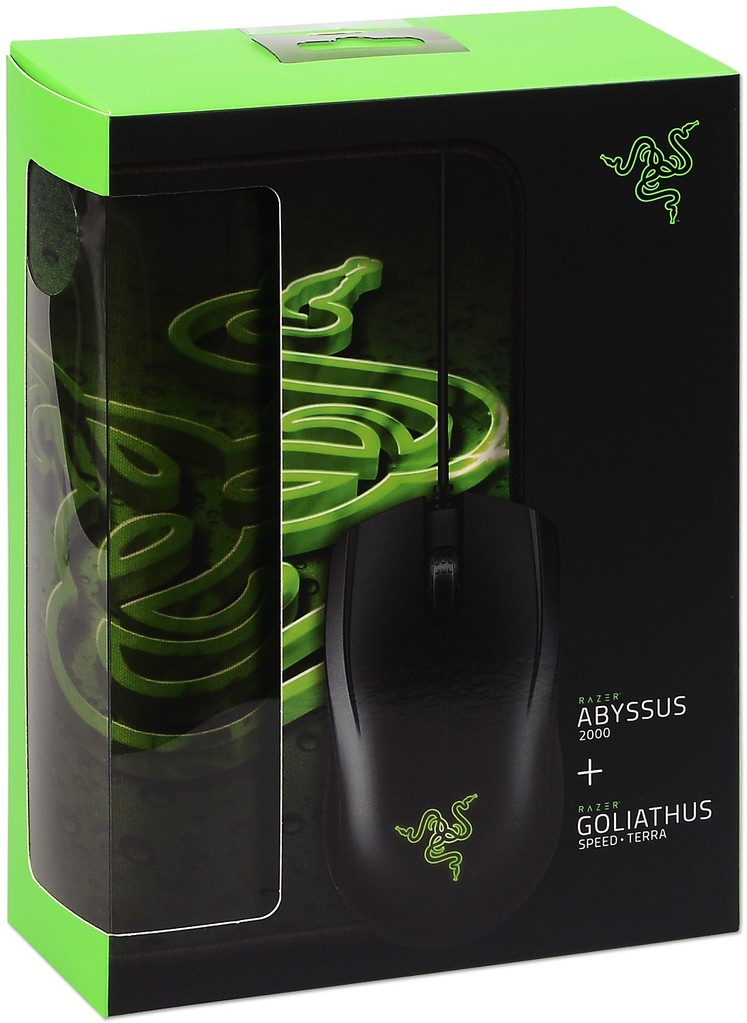 Razer Abyssus 2000 и Razer Goliathus Speed Terra Комплект геймърска мишка и пад