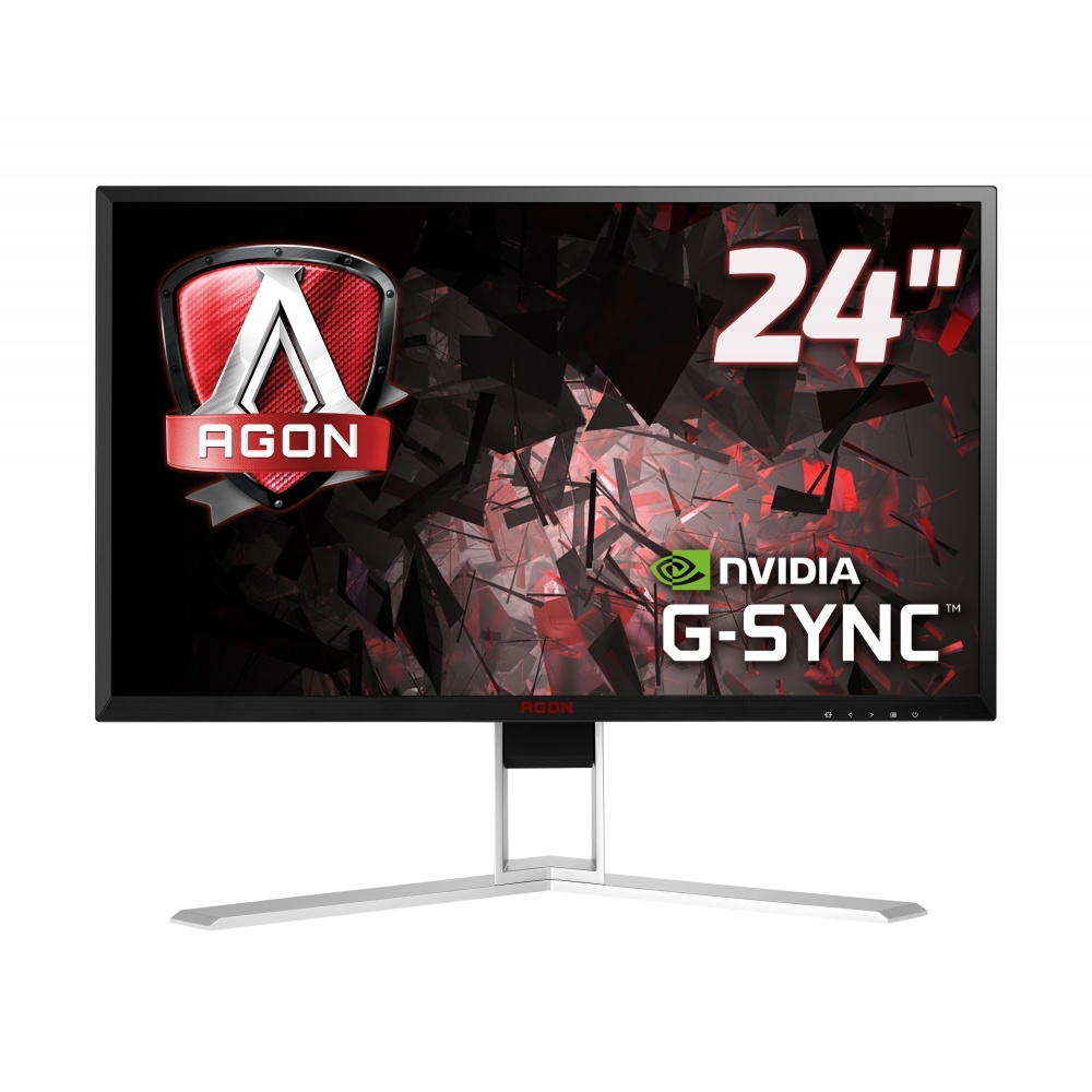 AOC AGON AG241QG 23.8", 1ms, 165 Hz, NVIDIA G-Sync, QHD 2560x1440, Геймърски монитор за компютър