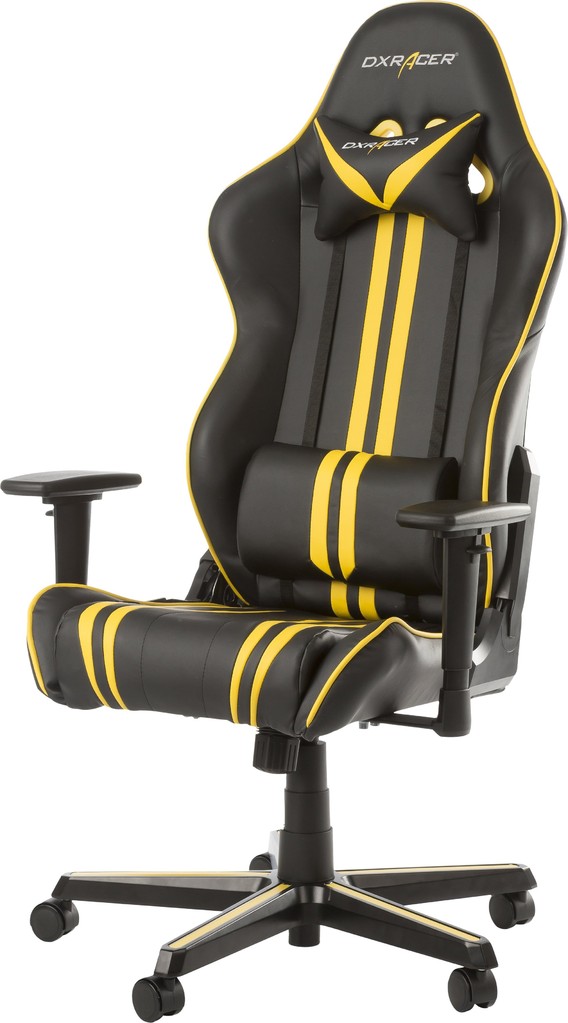 DXRacer Racing Gaming Chair Black/Yellow OH/RZ9/NY Геймърски стол