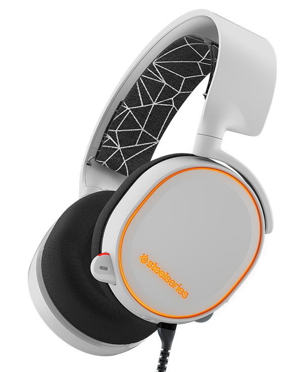 SteelSeries Arctis 5 White RGB 7.1 Surround Геймърски слушалки с микрофон