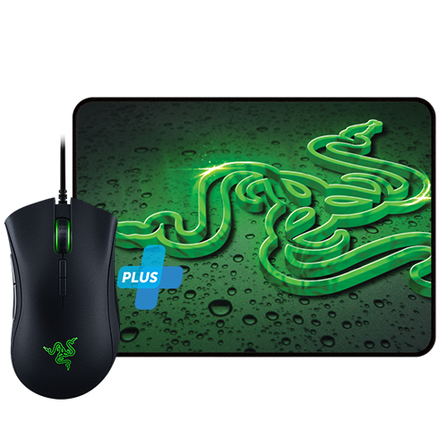 Комплект Razer Deathadder Elite Геймърска оптична мишка и Razer Goliathus Speed Terra Medium Геймърска подложка за мишка