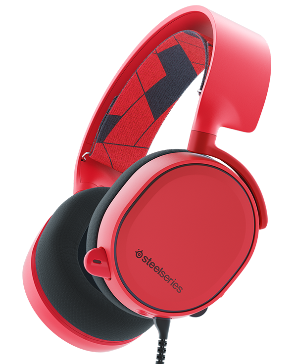 SteelSeries Arctis 3 Red 7.1 Геймърски слушалки с микрофон