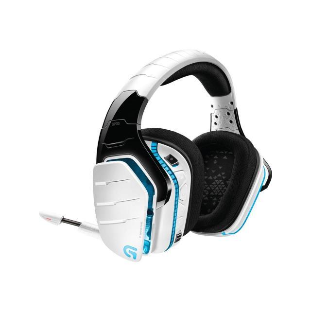 Logitech G933 Snow Artemis Spectrum RGB Wireless 7.1 Surround Sound Геймърски слушалки с микрофон