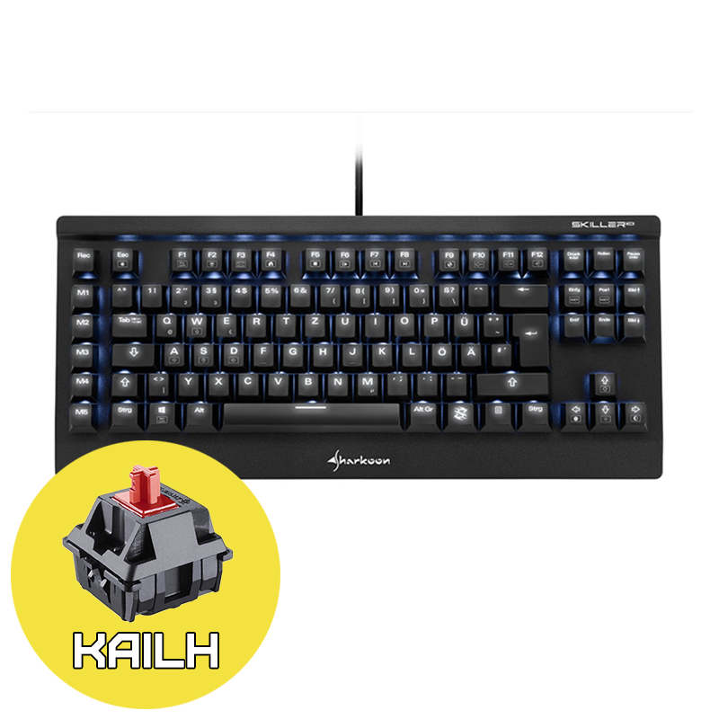 Sharkoon Skiller MECH SGK2 Геймърска механична клавиатура с Kailh Red суичове