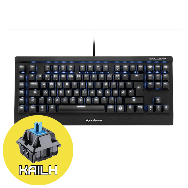 Sharkoon Skiller MECH SGK2 Геймърска механична клавиатура с Kailh Blue суичове