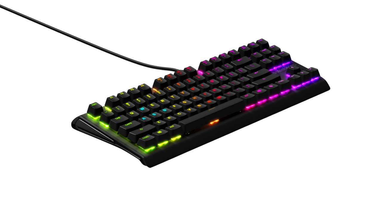 SteelSeries Apex M750 TKL RGB Геймърска механична клавиатура със SteelSeries QX2 суичове