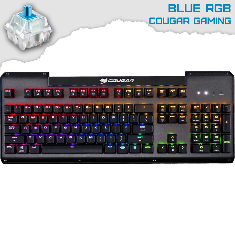 Cougar Ultimus RGB Blue Геймърска механична клавиатура със сини суичове