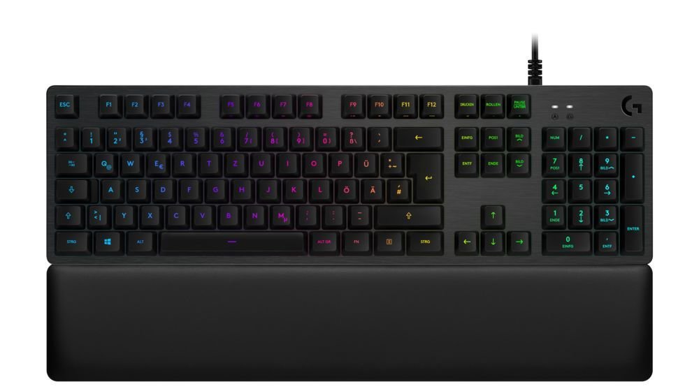 Logitech G513 Carbon RGB Геймърска механична клавиатура с Romer-G Linear суичове