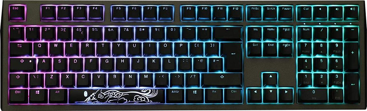 Ducky Shine 7 Gunmetal Grey Геймърска механична клавиатура с Cherry MX Blue суичове