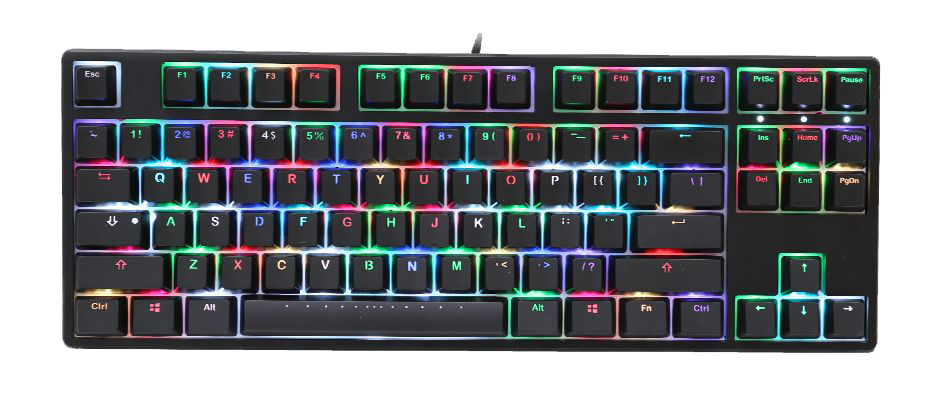 Ducky One Black TKL RGB Геймърска механична клавиатура с Cherry MX Speed Silver суичове