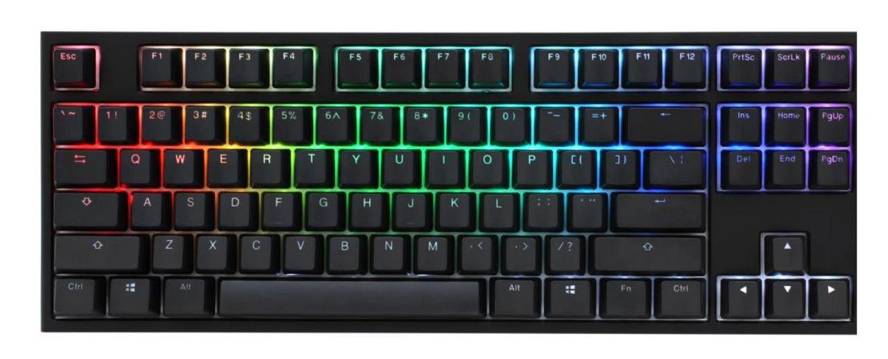 Ducky One 2 TKL RGB Геймърска механична клавиатура с Cherry MX Brown суичове