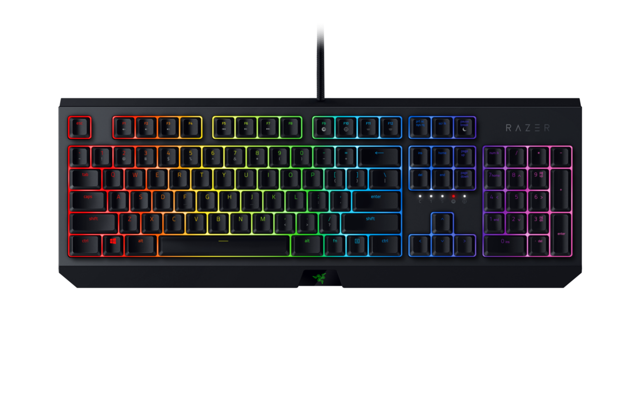 Razer BlackWidow 2019 Chroma Геймърска механична клавиатура с Razer Green суичове