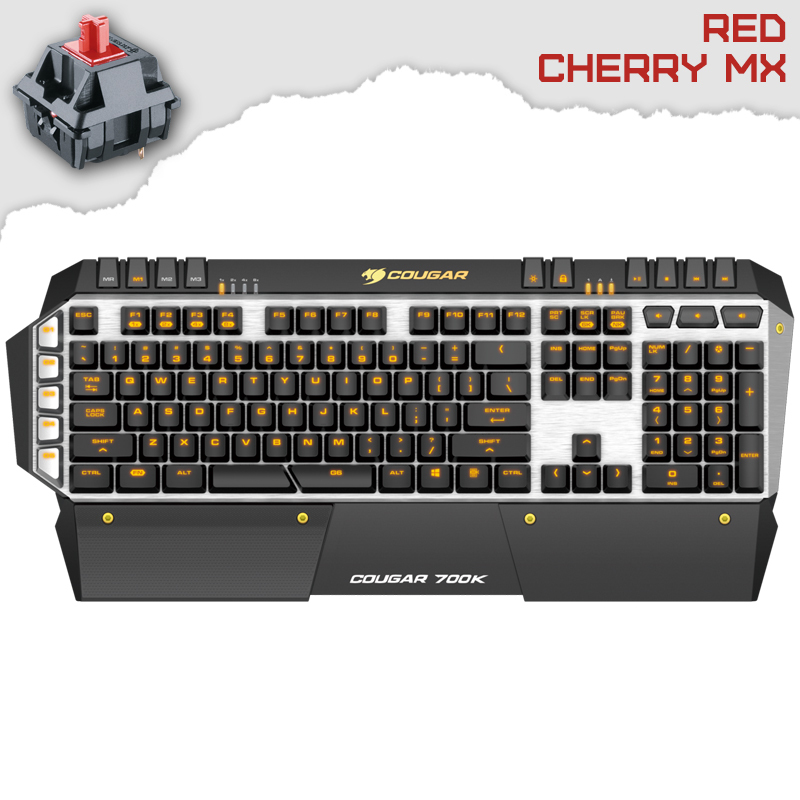 Cougar 700K Геймърска механична клавиатура с Cherry MX Red суичове