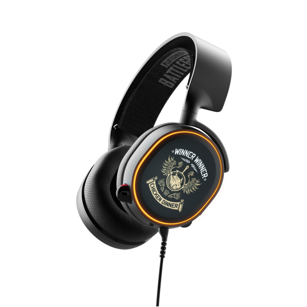 SteelSeries Arctis 5 PUBG Edition RGB 7.1 Surround Геймърски слушалки с микрофон