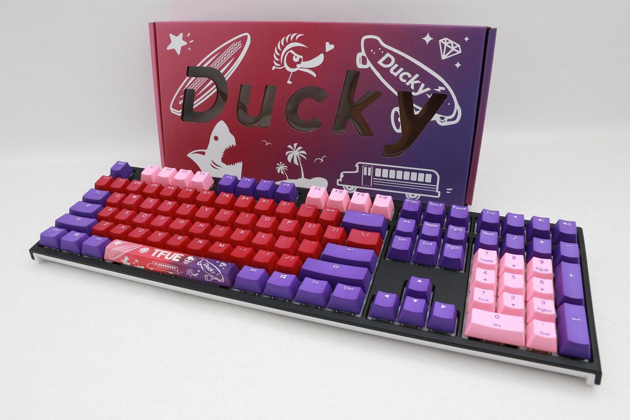 Ducky x Tfue 108 Keycap Set PBT Double-Shot Комплект капачки за механични клавиатури