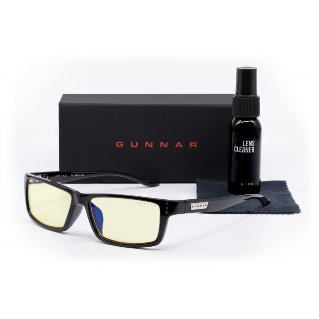 GUNNAR Riot Onyx Case Promo Pack Геймърски очила за компютър